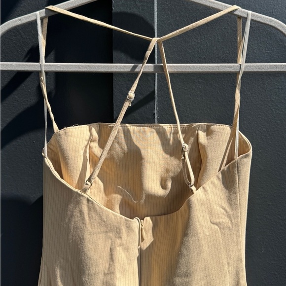 Zara PINSTRIPE MIDI DRESS - Picture 7 of 11